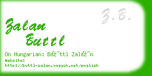 zalan buttl business card